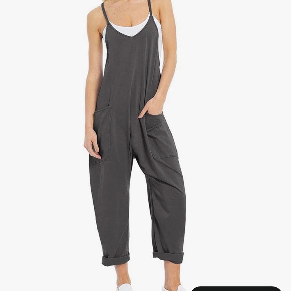 Maternity Charcoal Jumpsuit